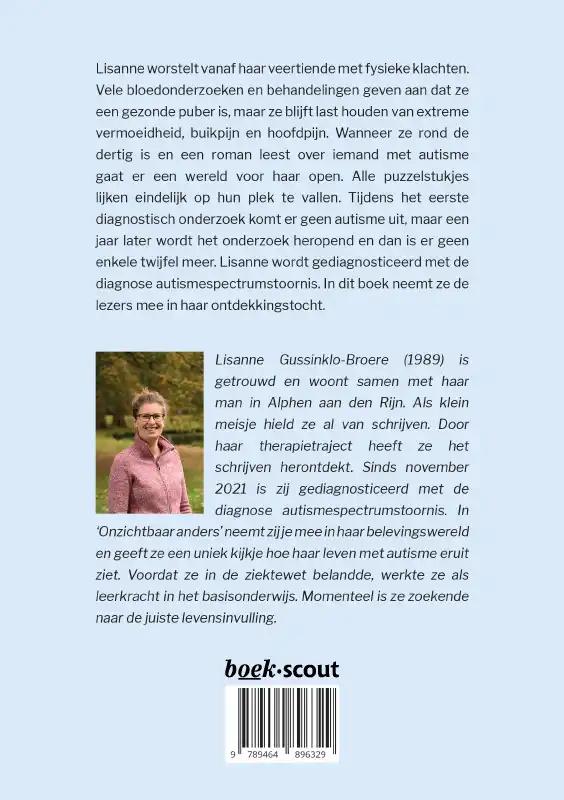 Achterkant van Onzichtbaar anders