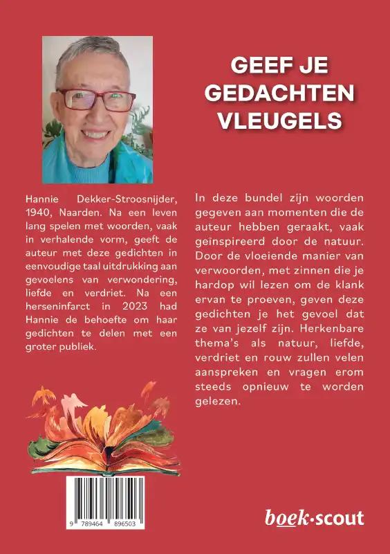 Achterkant van Geef je gedachten vleugels