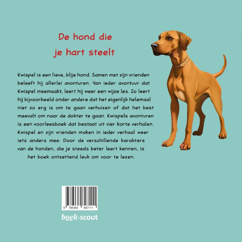Achterkant van Kwispels Avonturen