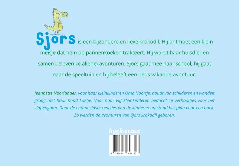 Achterkant van De avonturen van Sjors krokodil