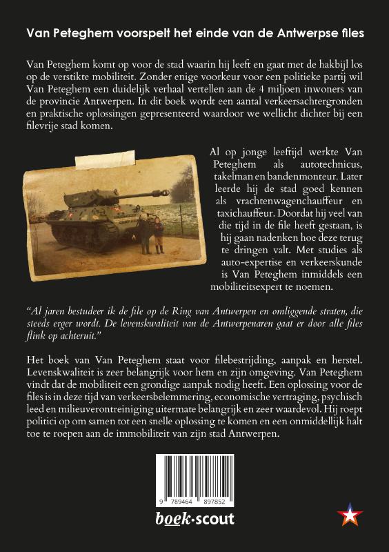 Achterkant van Het einde van de Antwerpse files