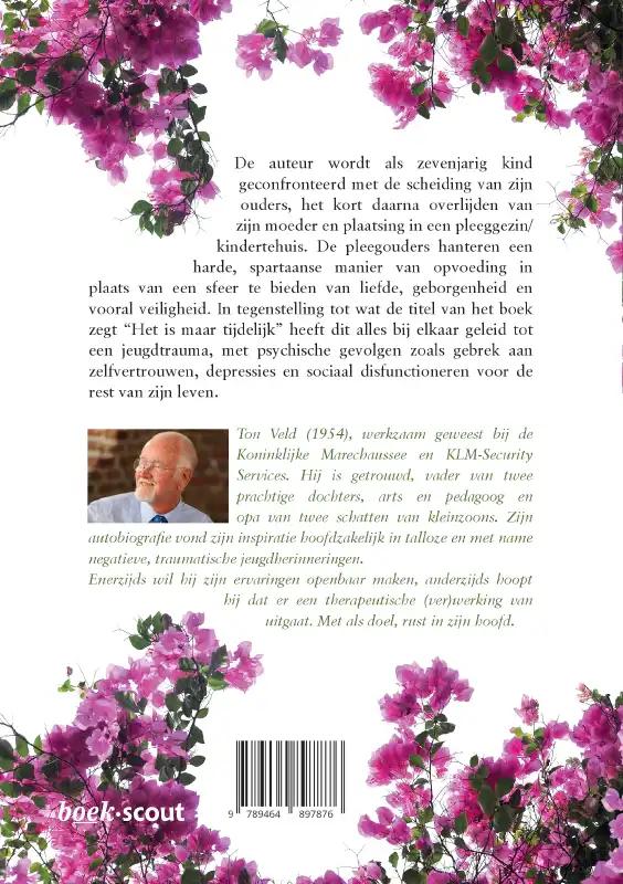 Achterkant van "Het is maar tijdelijk..."