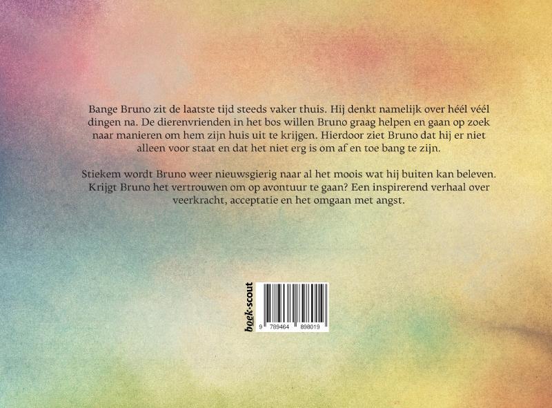 Achterkant van Wie helpt bange Bruno?