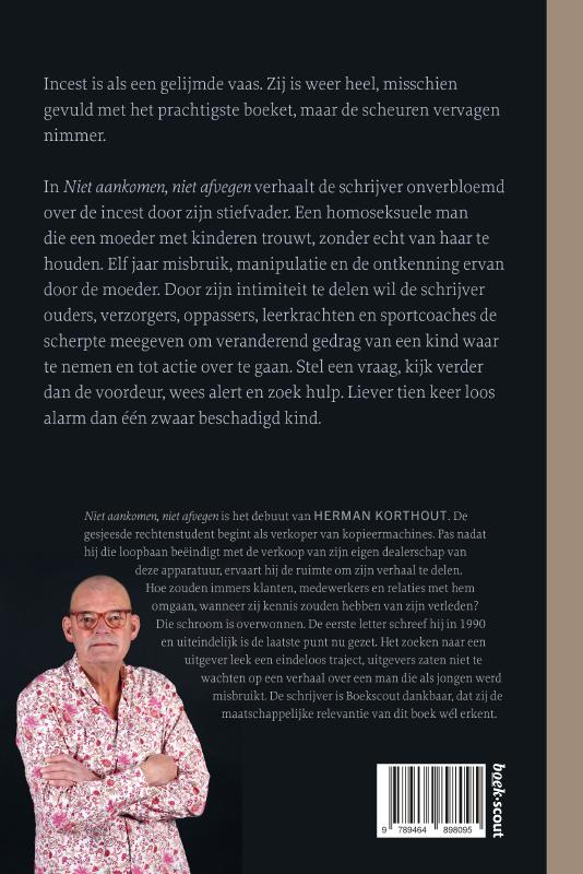 Achterkant van Niet aankomen, niet afvegen