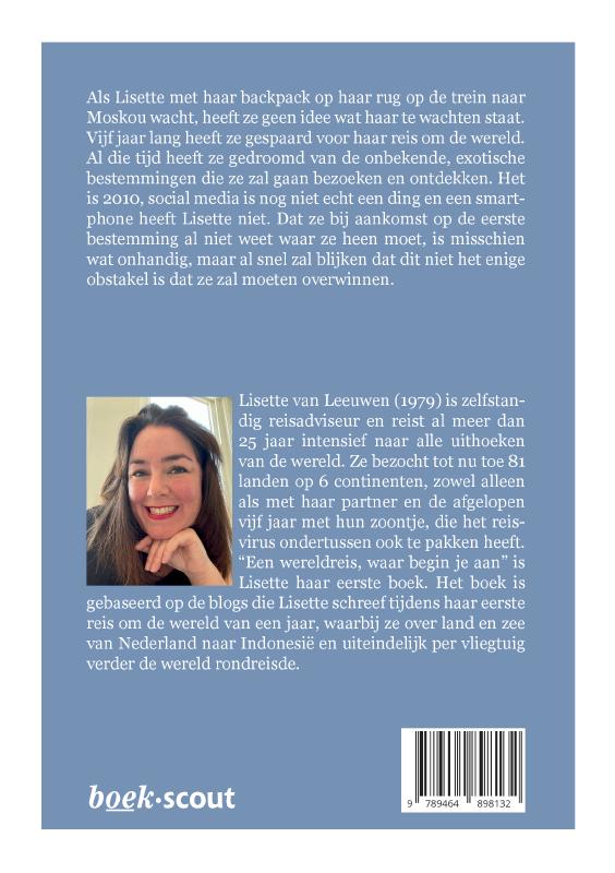 Achterkant van Een wereldreis, waar begin je aan