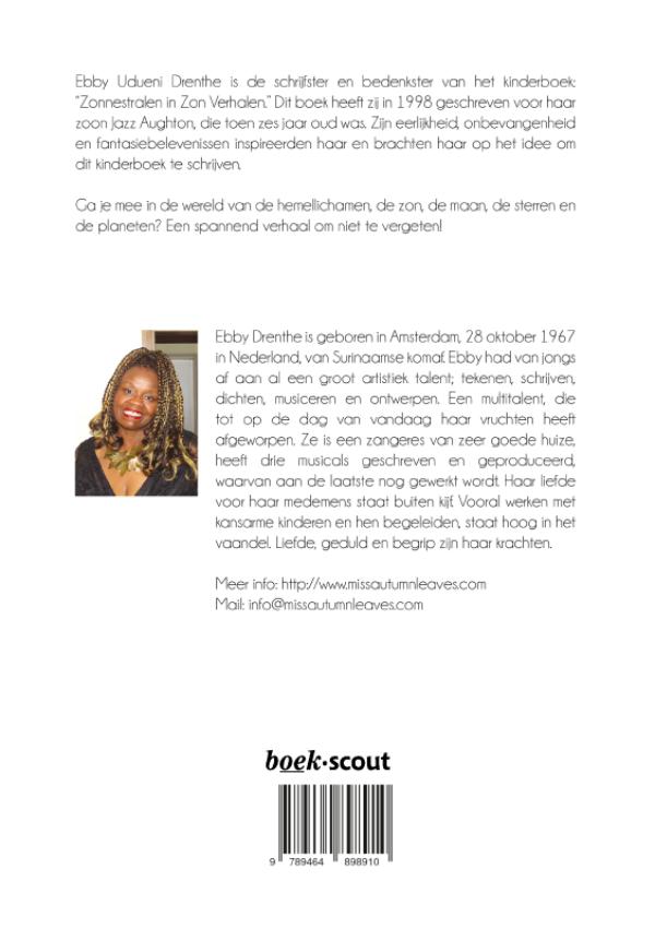 Achterkant van Zonnestralen in Zon Verhalen