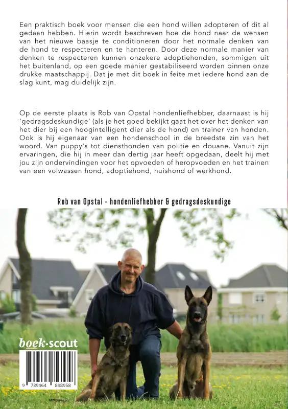 Achterkant van Een nieuwe (adoptie)hond in huis, en dan...