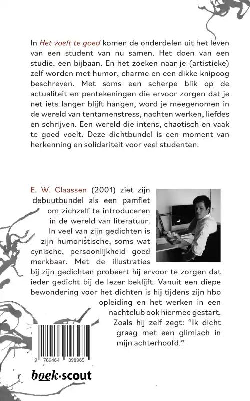 Achterkant van Het voelt te goed