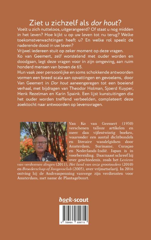 Achterkant van DOR HOUT