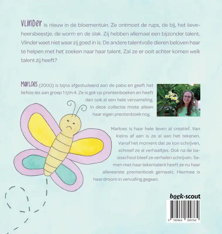 Achterkant van De talenten van de bloementuin