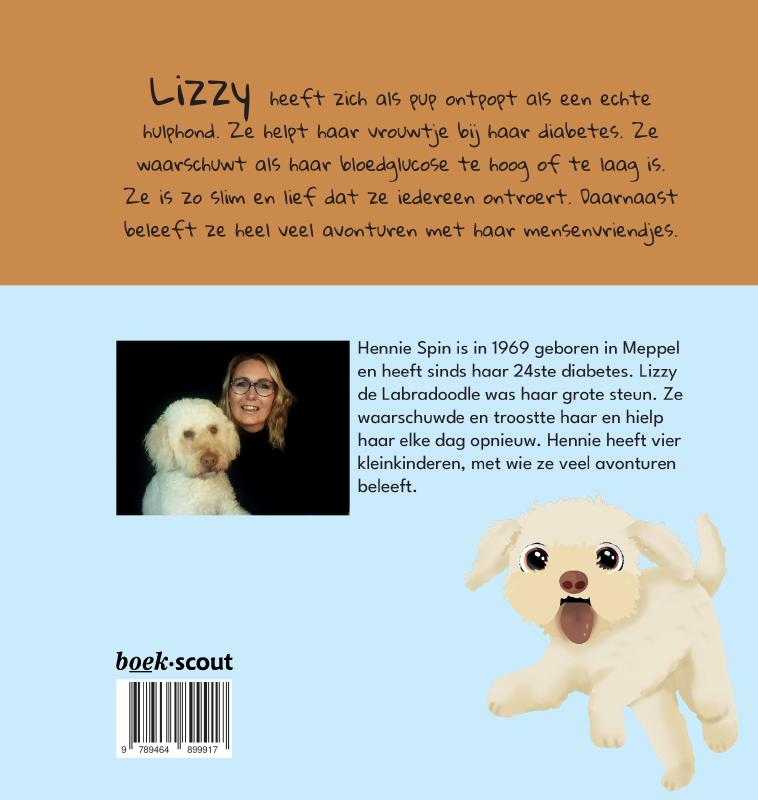 Achterkant van De avonturen van Lizzy
