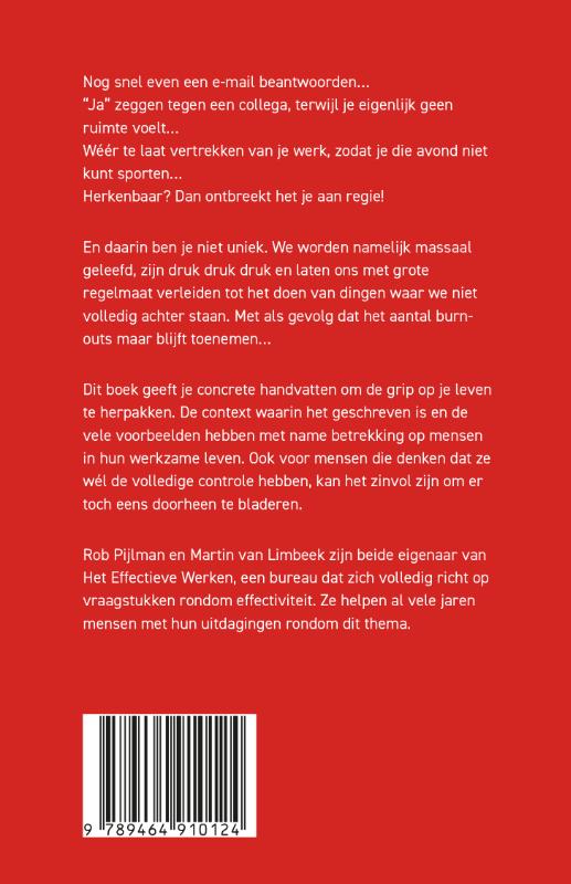 Achterkant van Pak je regie terug