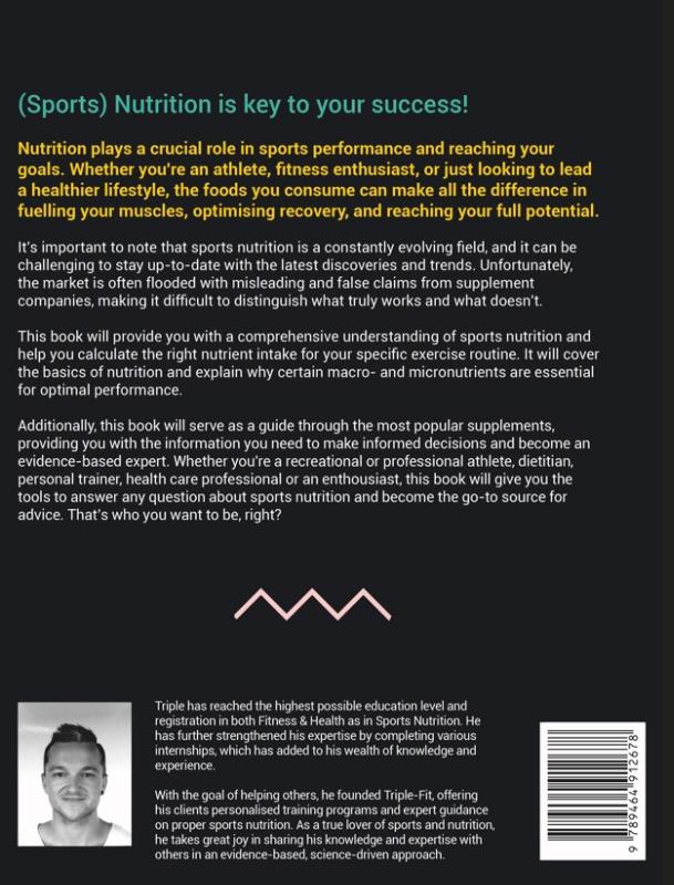 Achterkant van Sports nutrition and why (not) use supplements