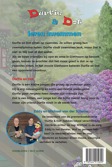 Achterkant van Durfie & Dot