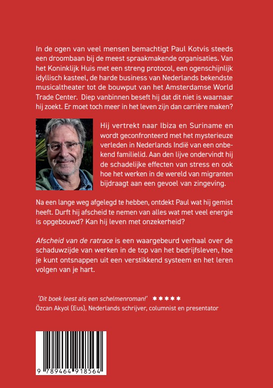 Achterkant van Afscheid van de ratrace