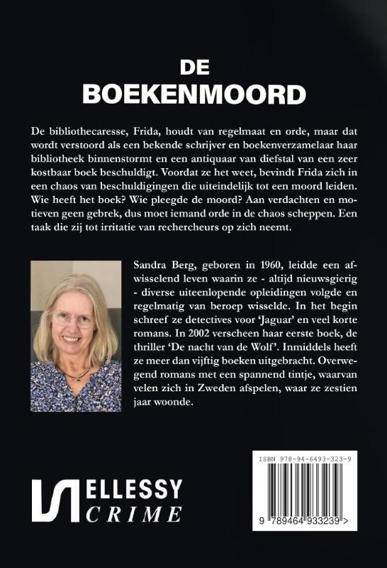 Achterkant van De boekenmoord