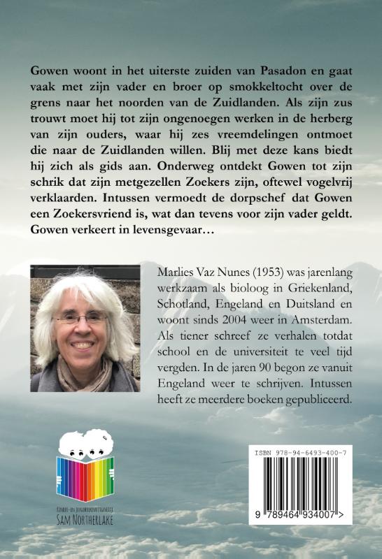 Achterkant van De gids en de Zoekers