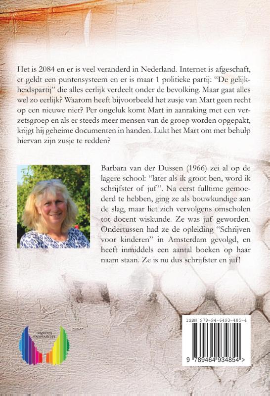 Achterkant van Het verzet van 2084