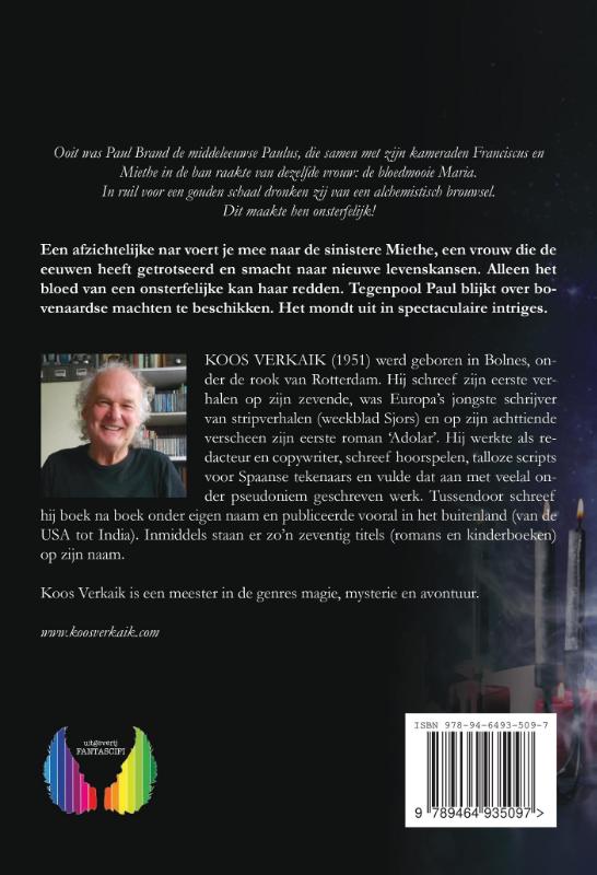 Achterkant van Onsterfelijk