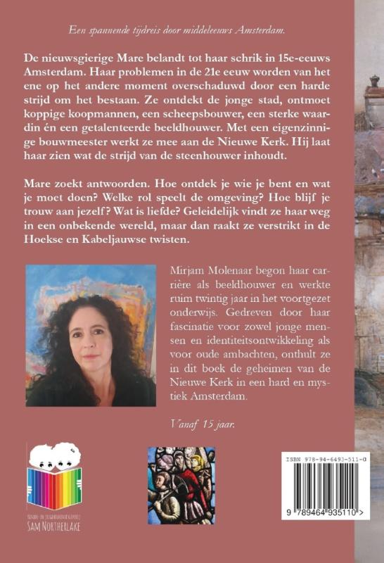 Achterkant van De strijd van de steenhouwer
