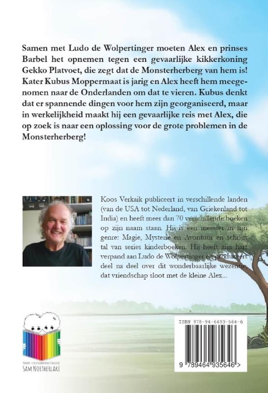 Achterkant van De kater is jarig