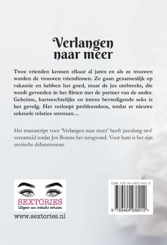 Achterkant van Verlangen naar meer
