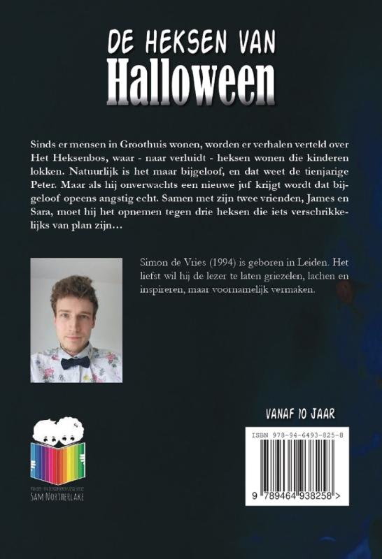 Achterkant van De heksen van Halloween