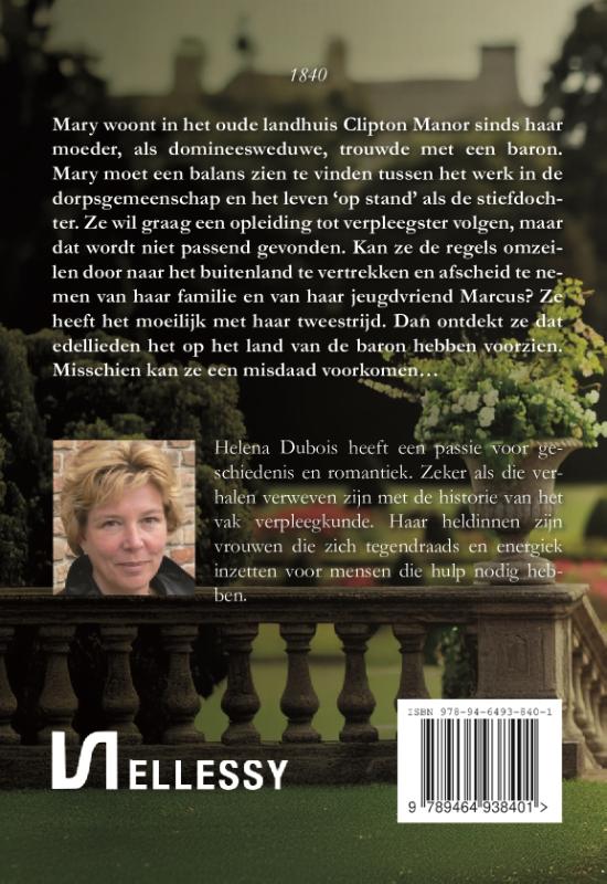 Achterkant van De domineesdochter van Clipton Manor
