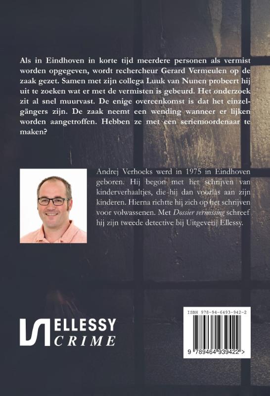 Achterkant van Dossier vermissing