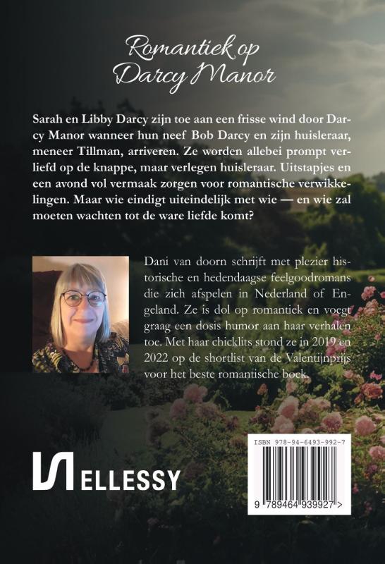 Achterkant van Romantiek op Darcy Manor