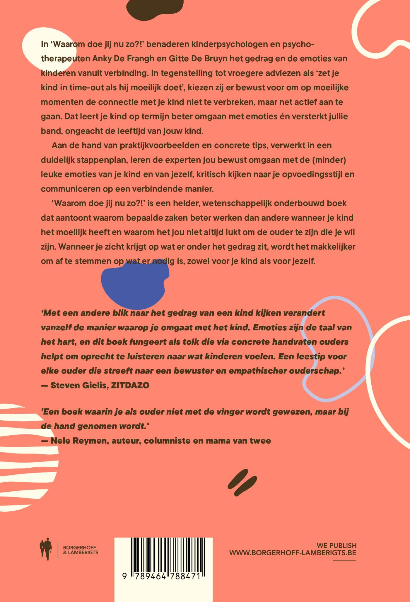 Achterkant van Waarom doe jij nu zo?!
