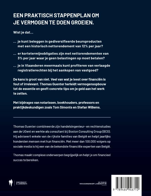 Achterkant van Personal finance met Thomas Guenter
