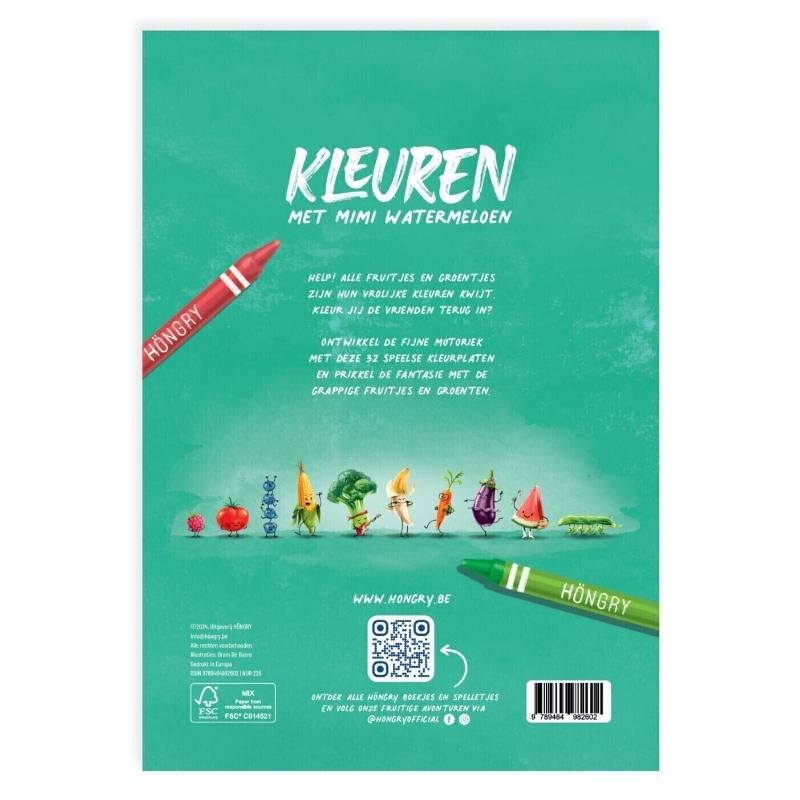 Achterkant van Kleuren met Mimi Watermeloen