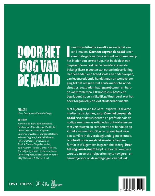 Achterkant van Door het oog van de naald