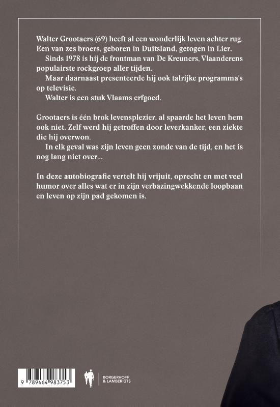 Achterkant van Geen zonde van de tijd