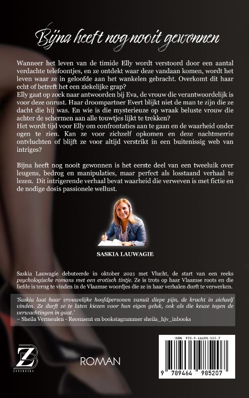 Achterkant van Bijna heeft nog nooit gewonnen