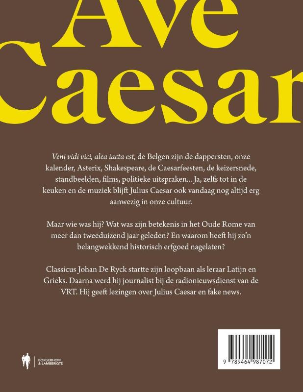 Achterkant van Ave Caesar
