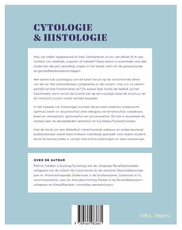 Achterkant van Cytologie en histologie