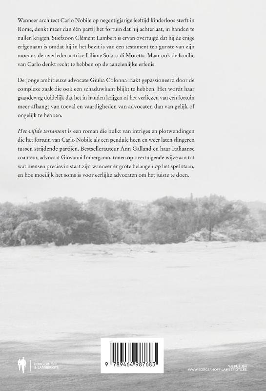 Achterkant van Het vijfde testament