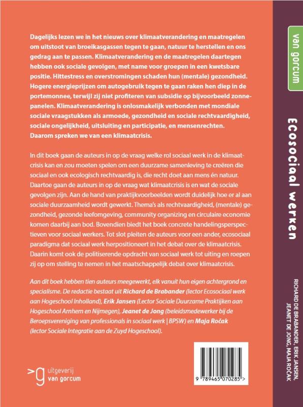 Achterkant van Ecosociaal werken