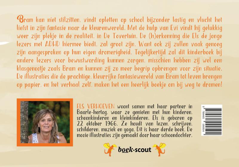 Achterkant van Bram in de kleurenwereld