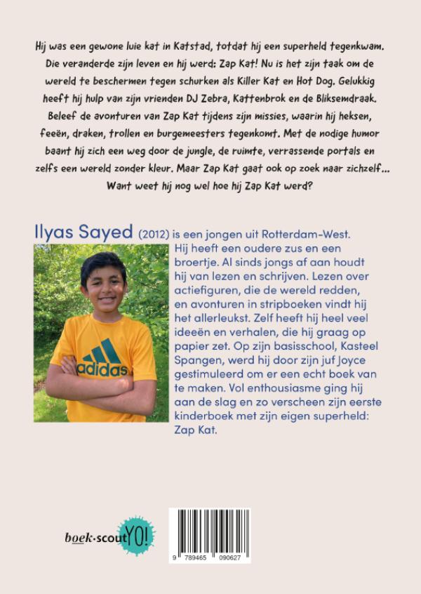 Achterkant van Zap Kat