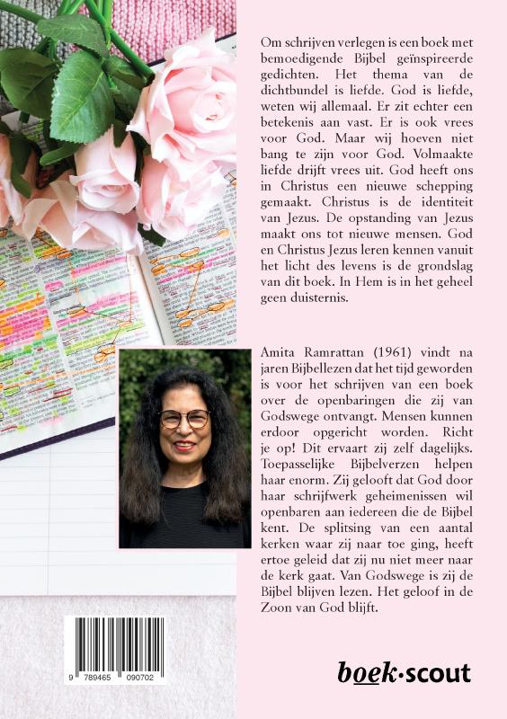 Achterkant van Om schrijven verlegen