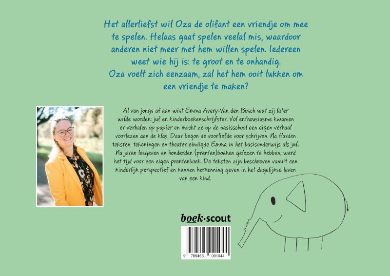 Achterkant van Oza de olifant