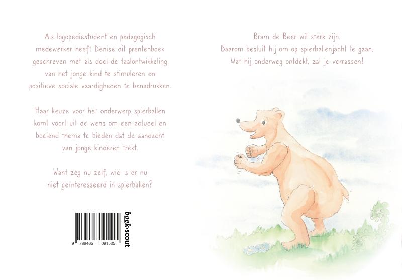Achterkant van Bram op spierballenjacht