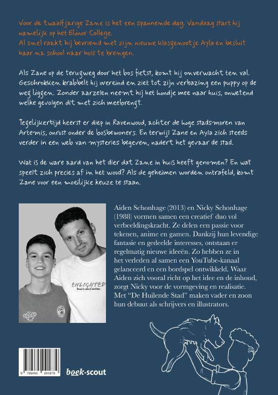 Achterkant van De Huilende Stad