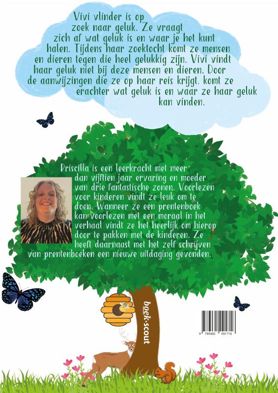 Achterkant van Vivi vlinder en de zoektocht naar geluk