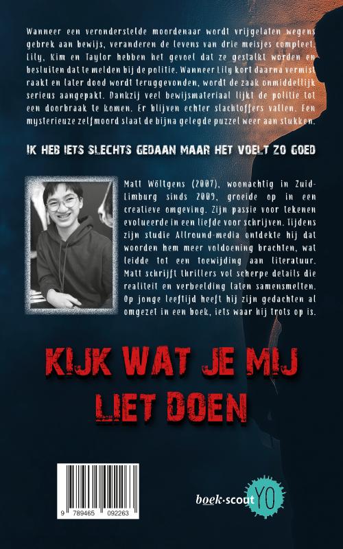Achterkant van Kijk wat je mij liet doen