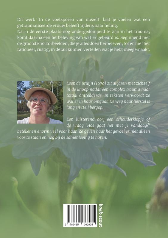 Achterkant van In de voetsporen van mezelf