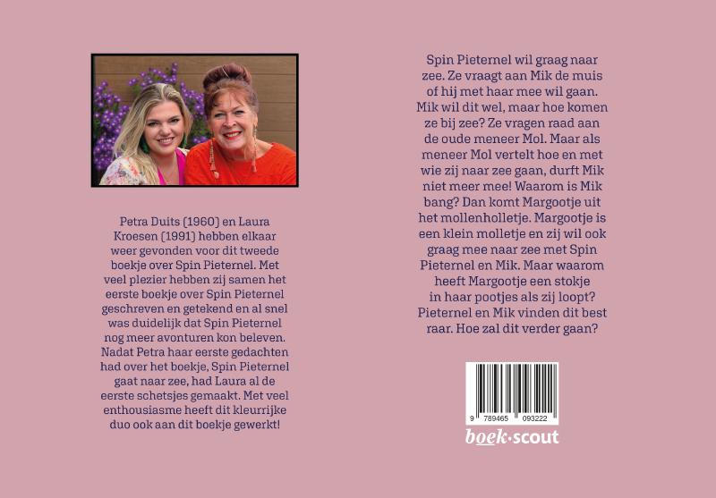 Achterkant van Spin Pieternel gaat naar zee